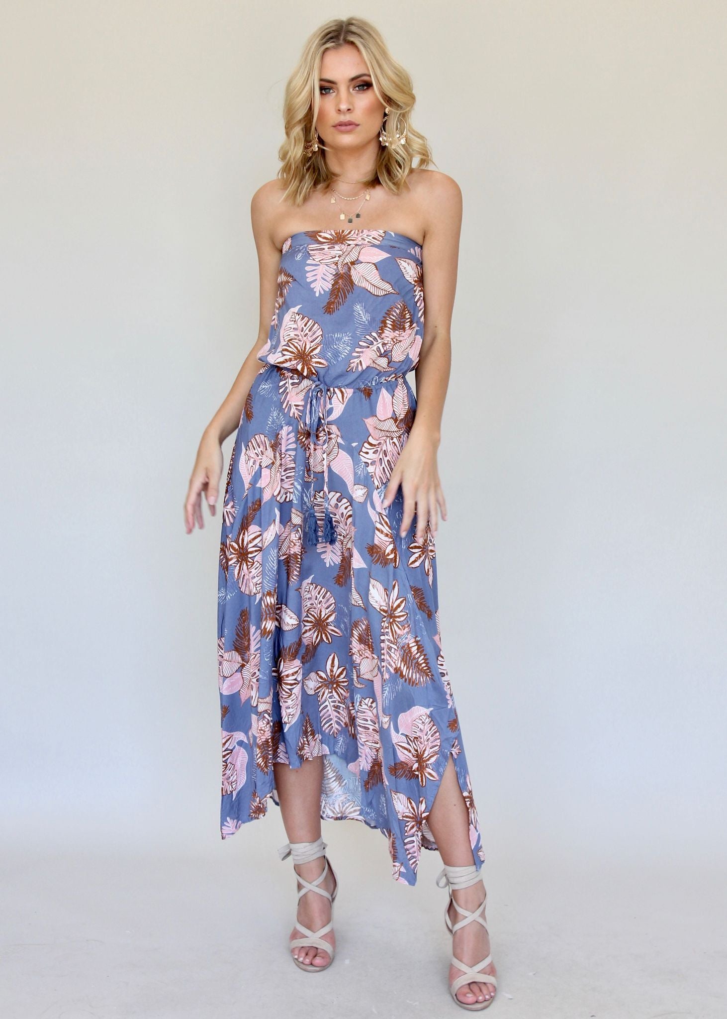New Freedom Strapless Maxi Dress - Bermuda