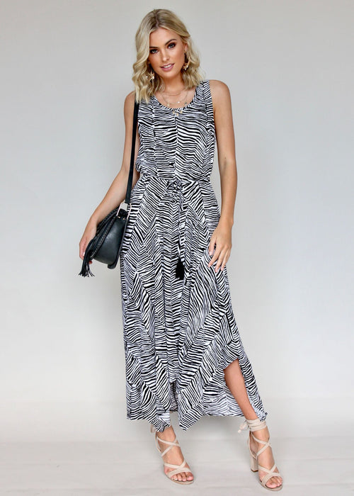Reiko Maxi Dress - Zebra