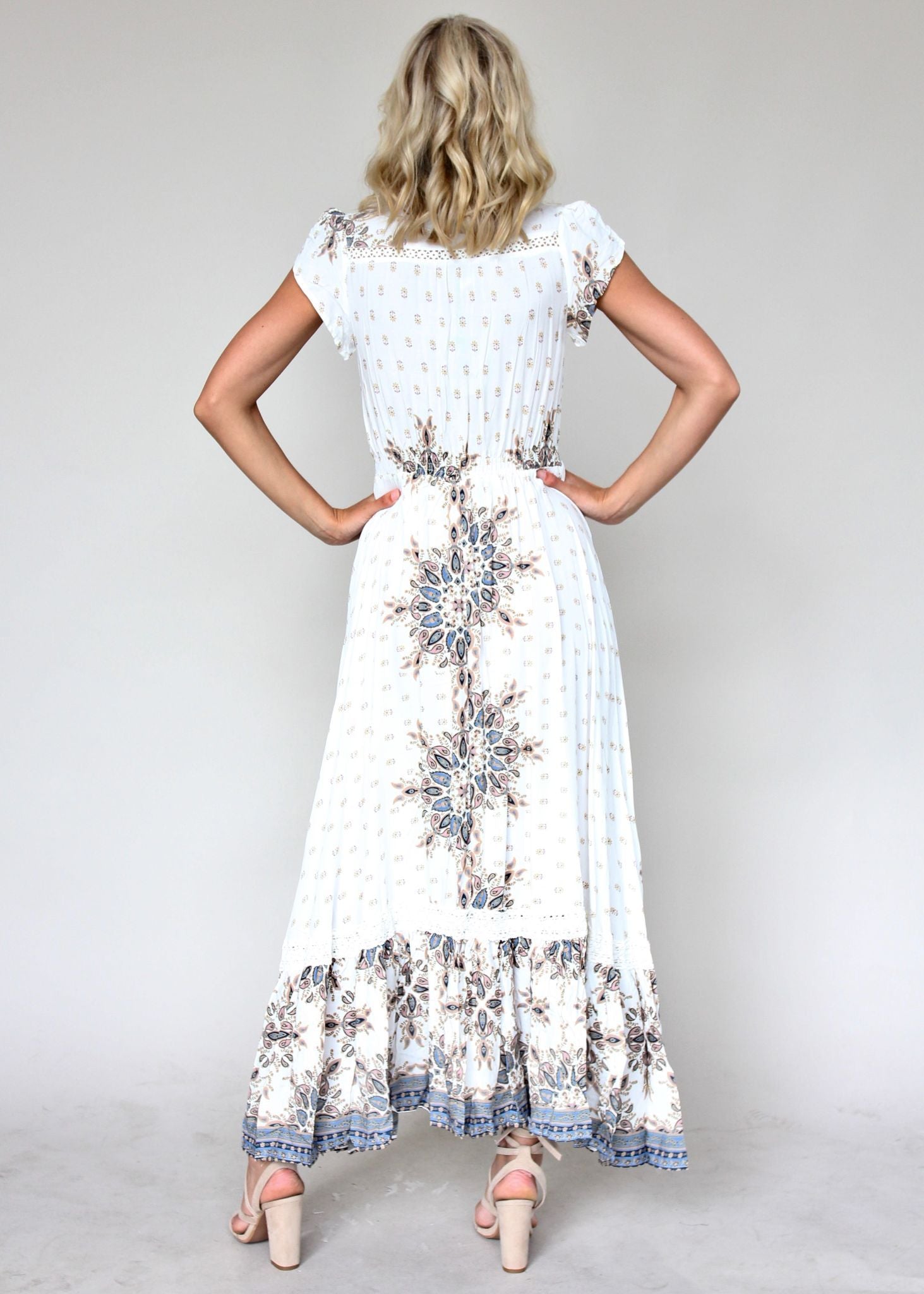 Carmen Maxi Dress - Gemstone