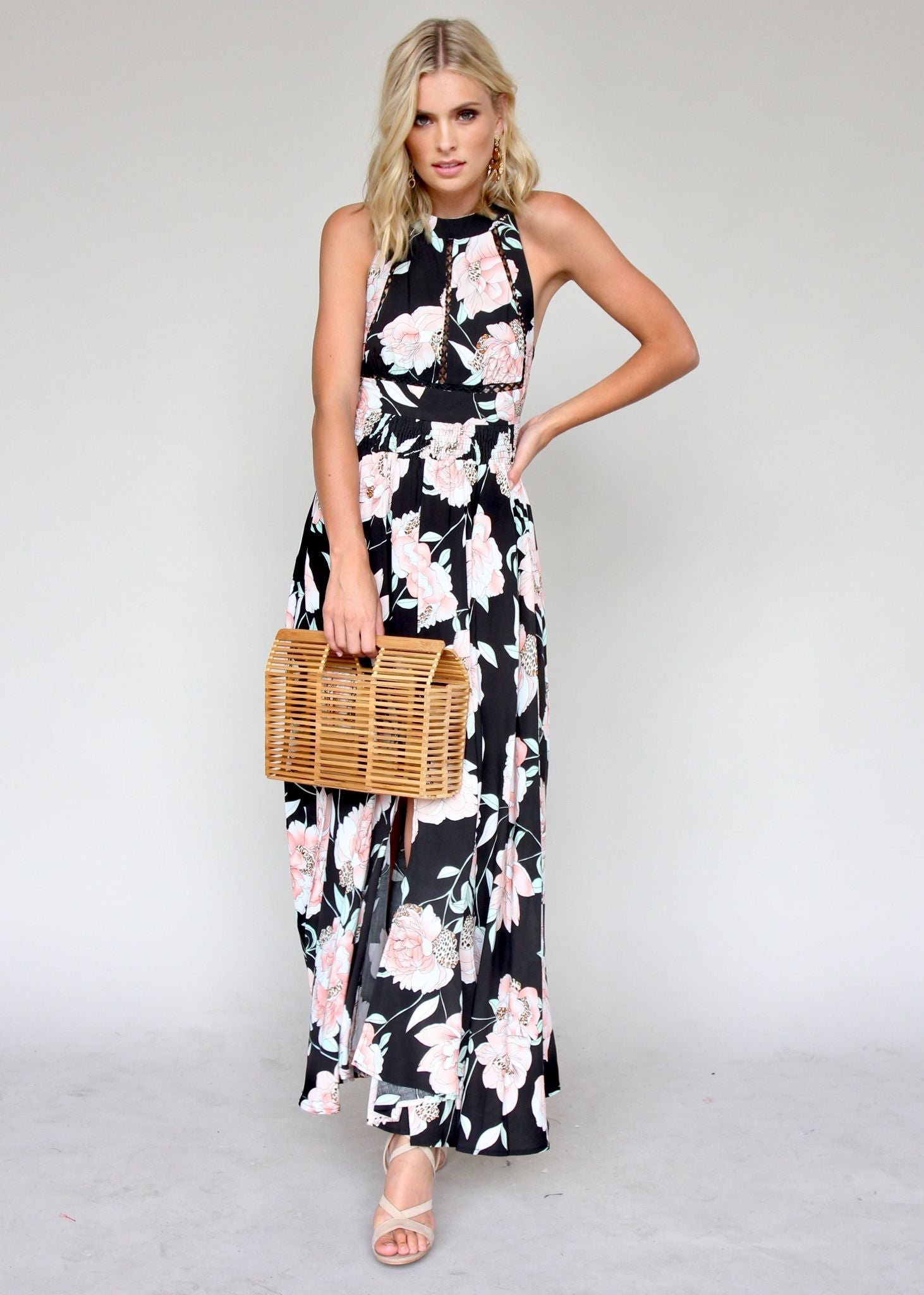 Break Of Dawn Maxi - Peach Wildflower