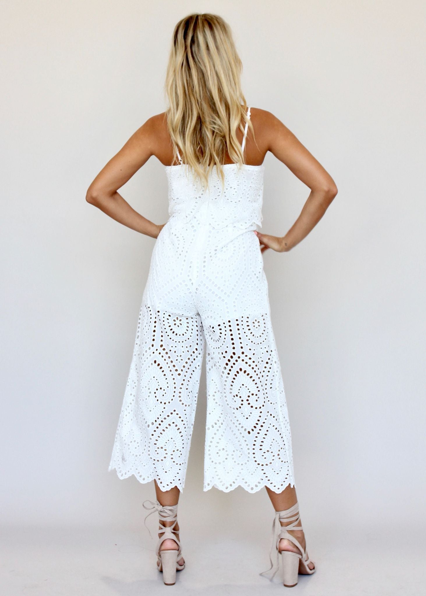Change Of Heart Pantsuit - White