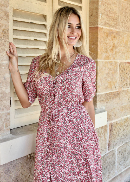 Worlds Away Maxi Dress - Rose