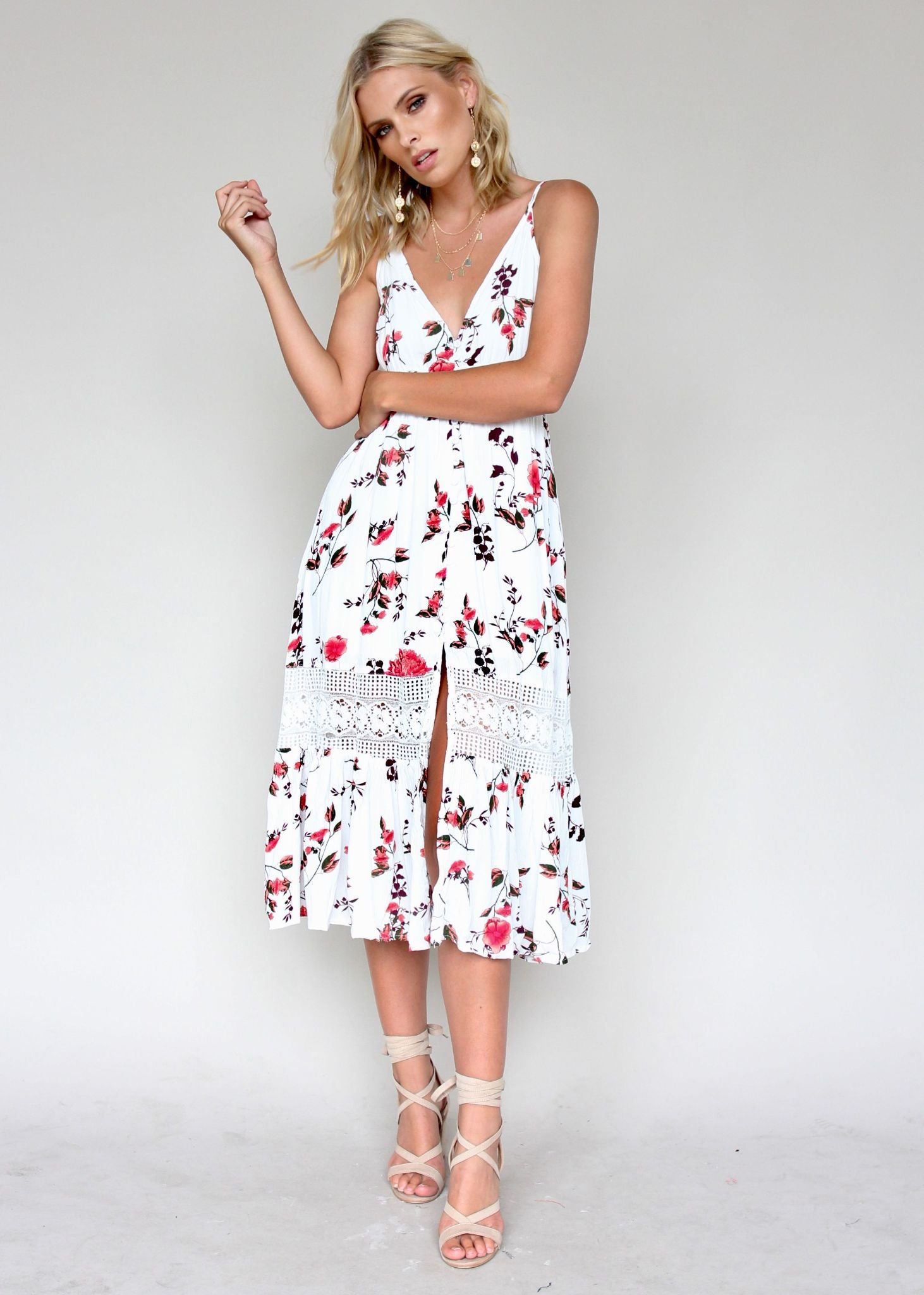About The Weekend Midi Dress - Aster