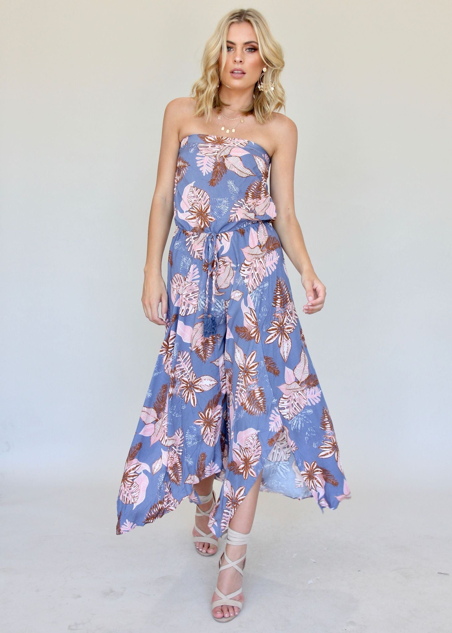 New Freedom Strapless Maxi Dress - Bermuda