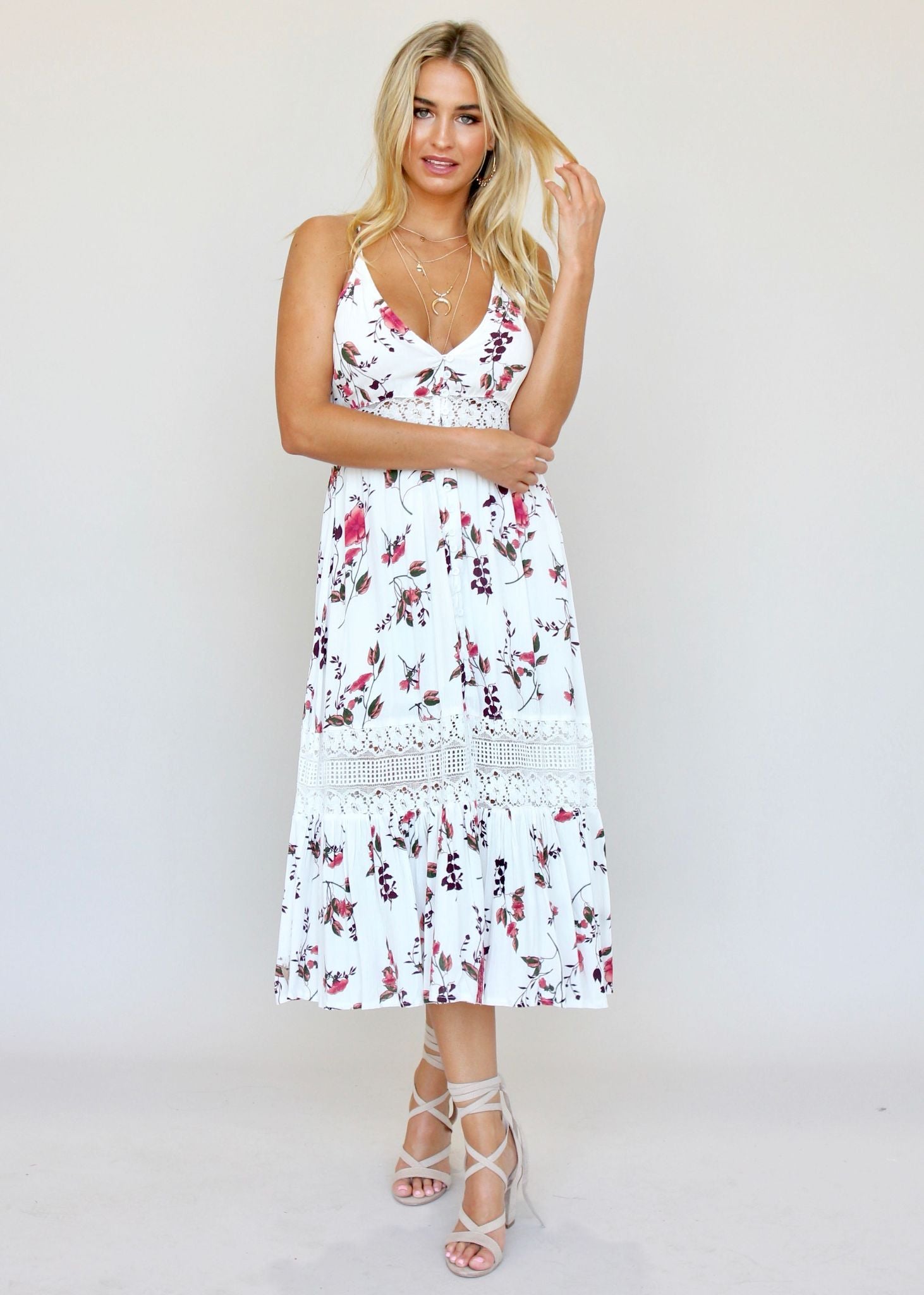 About The Weekend Midi Dress - Aster