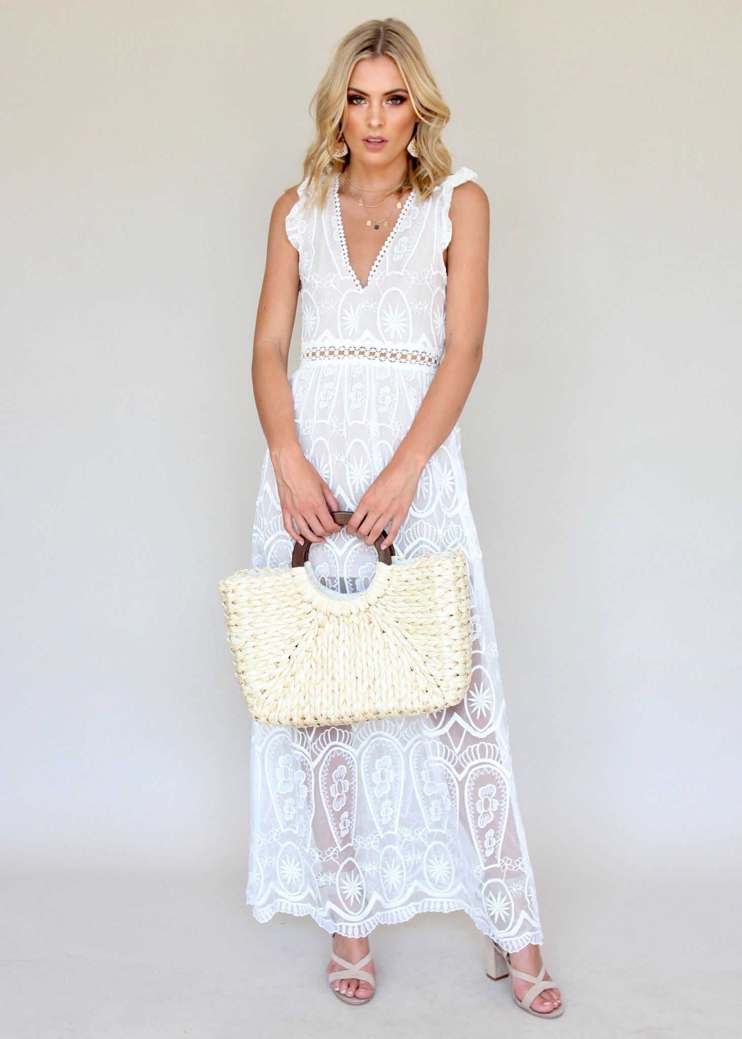 Fool For You Dress - White