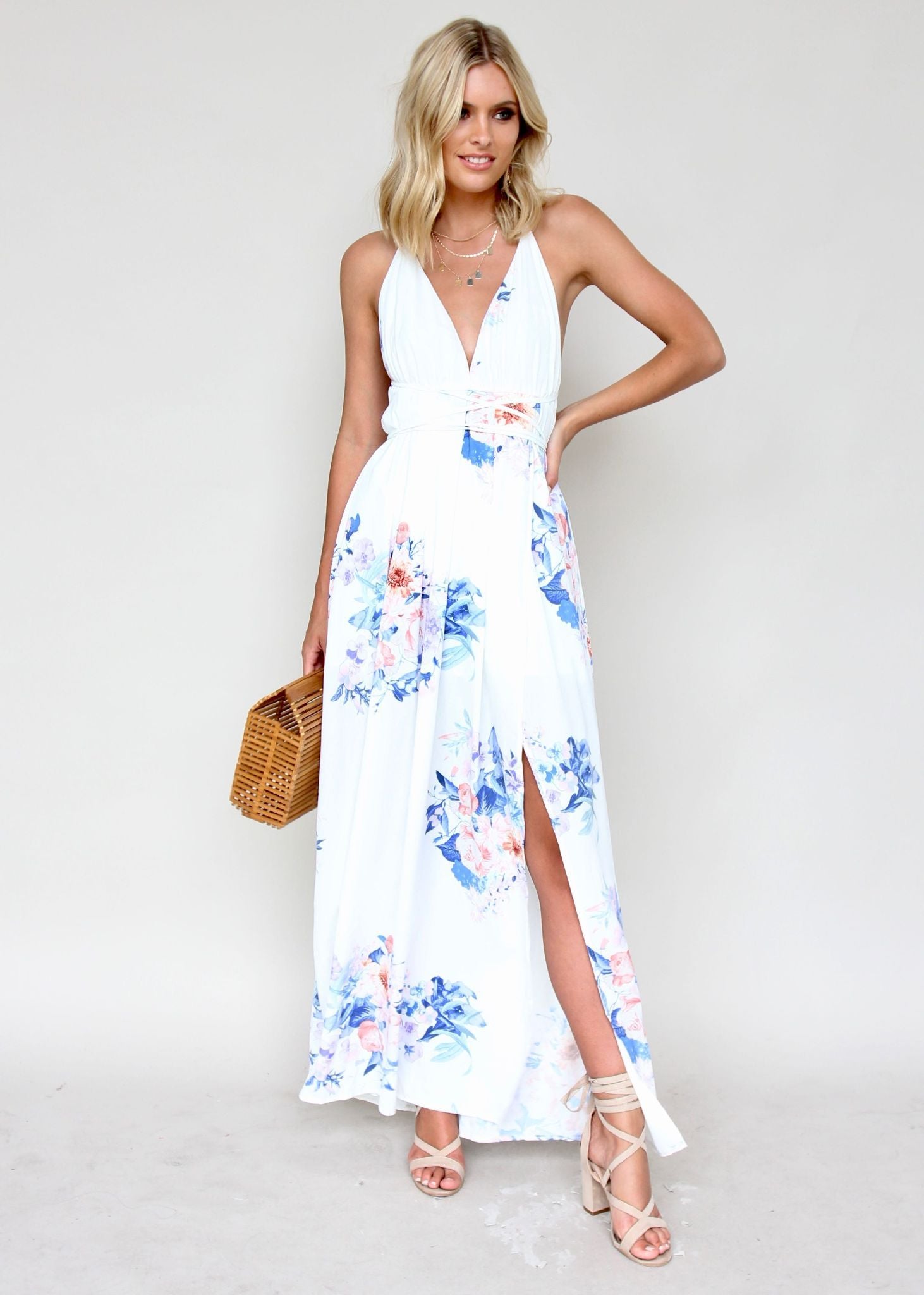 Karmen Halter Maxi Dress - Lavender Springs
