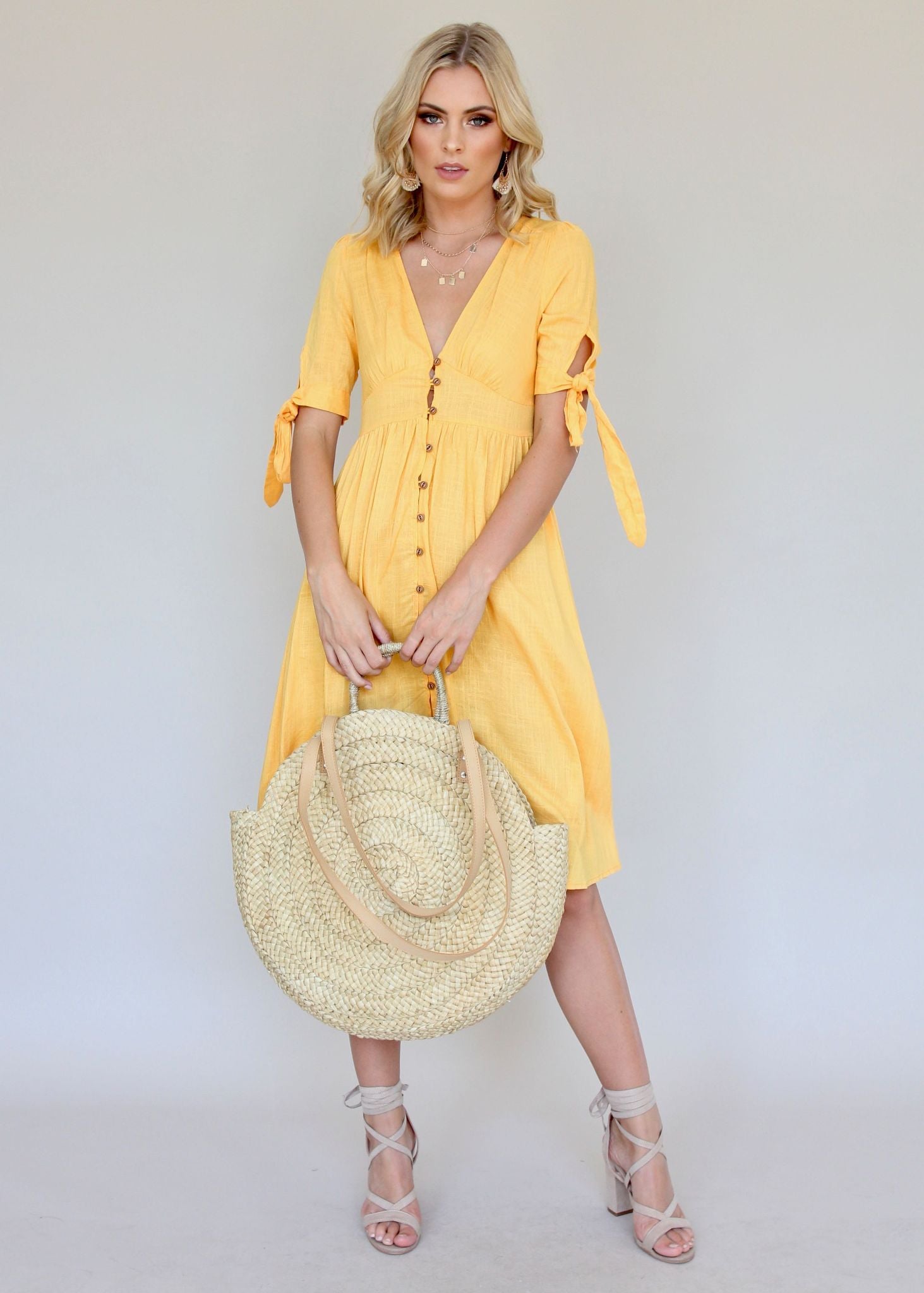 Future Forever Midi Dress - Sun
