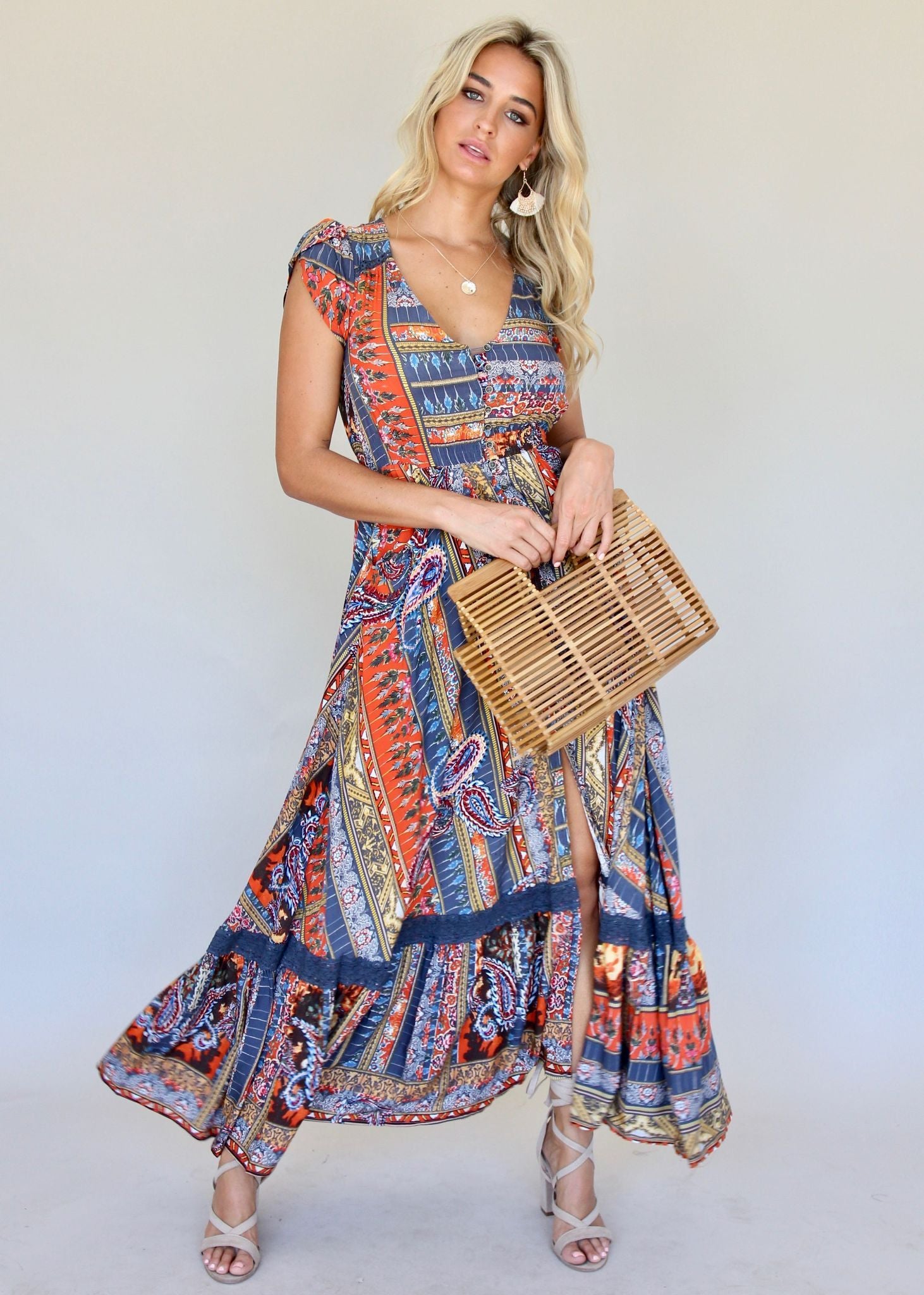 Carmen Maxi Dress - La Dolce Vita