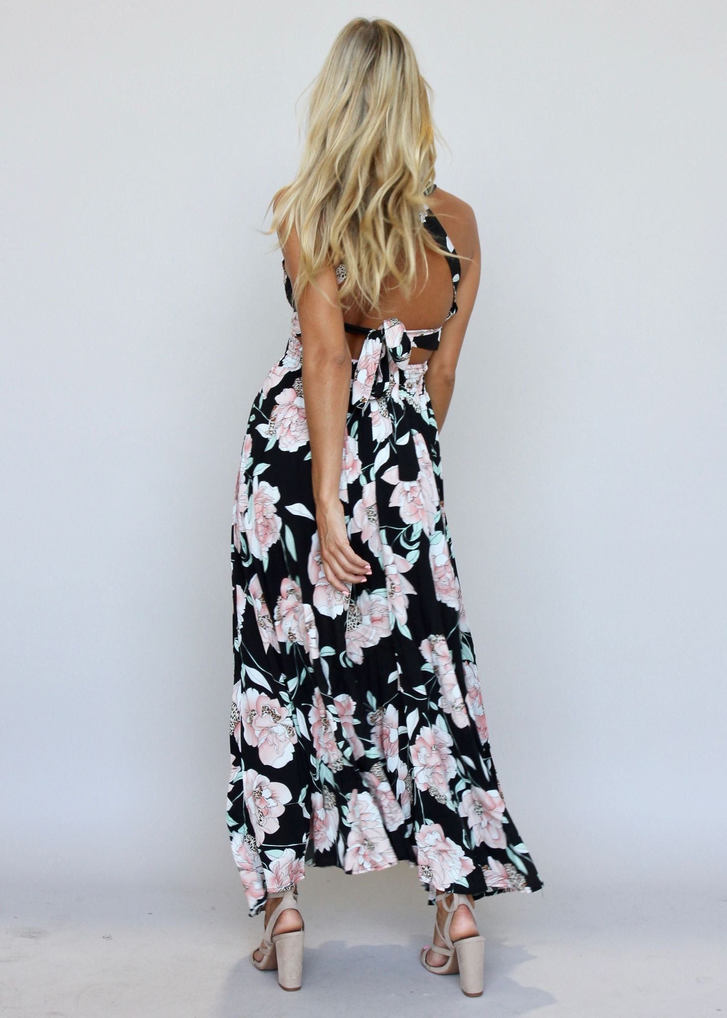 Break Of Dawn Maxi - Peach Wildflower