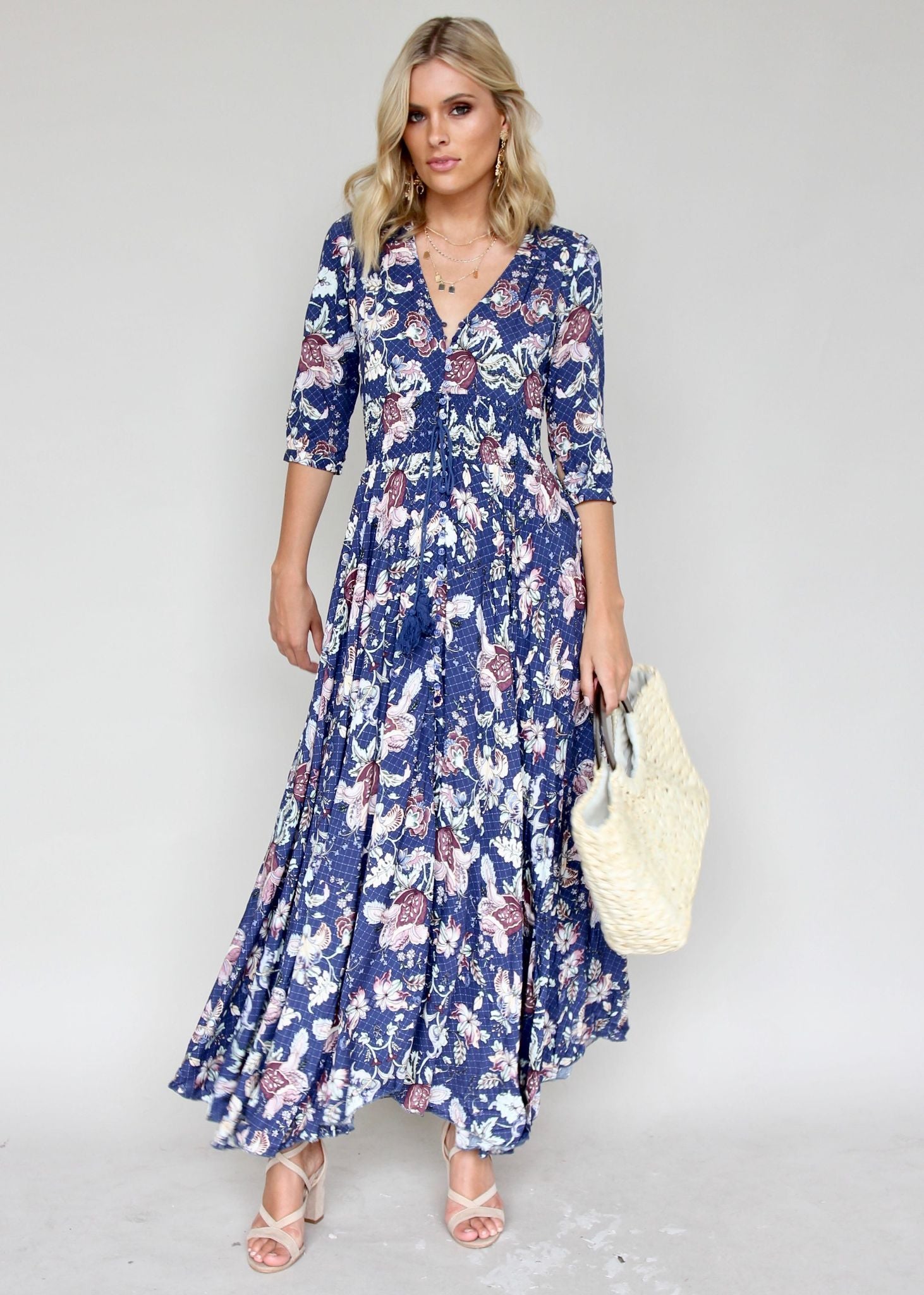 New Romantics Maxi - Indigo Floral
