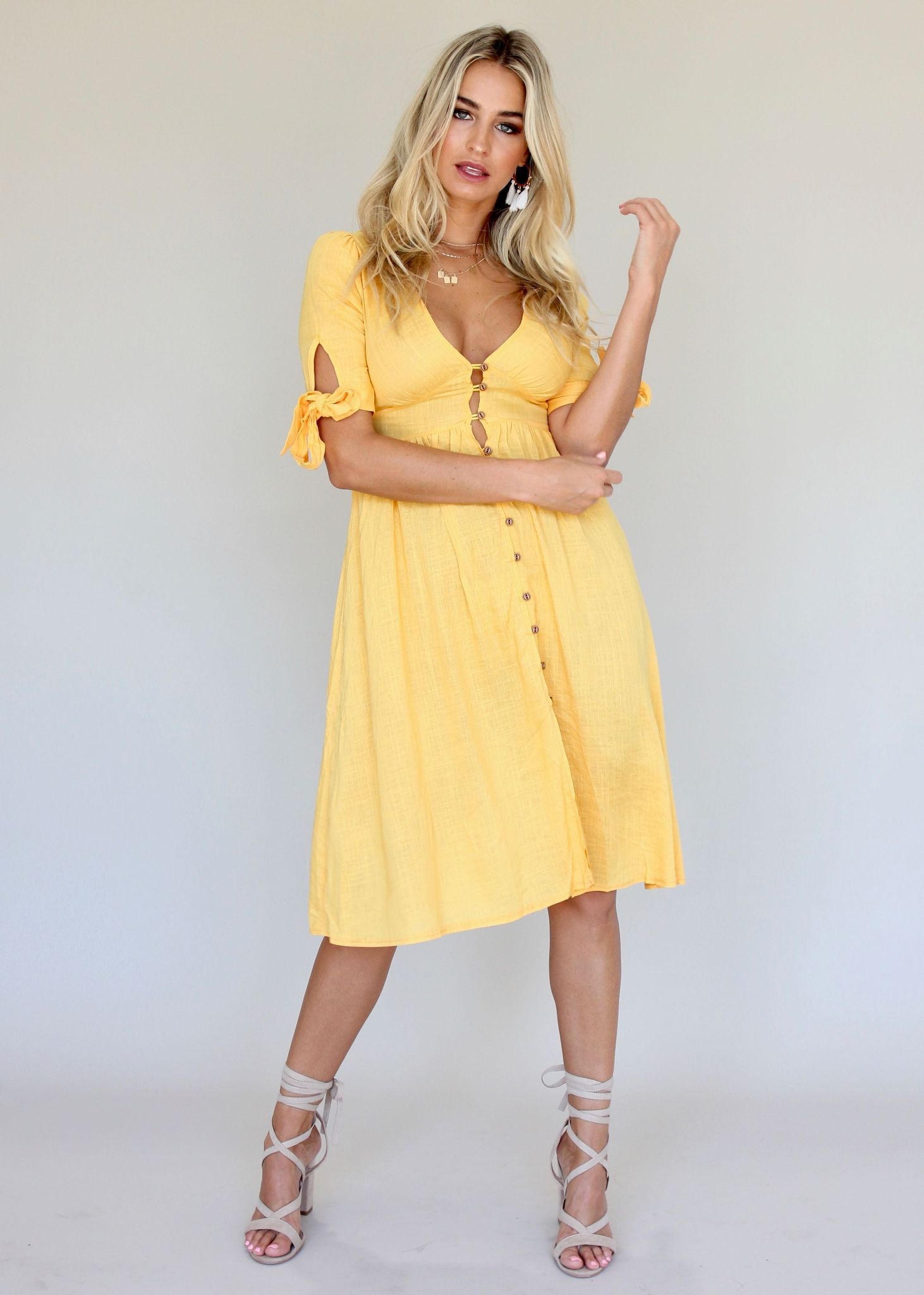 Future Forever Midi Dress - Sun