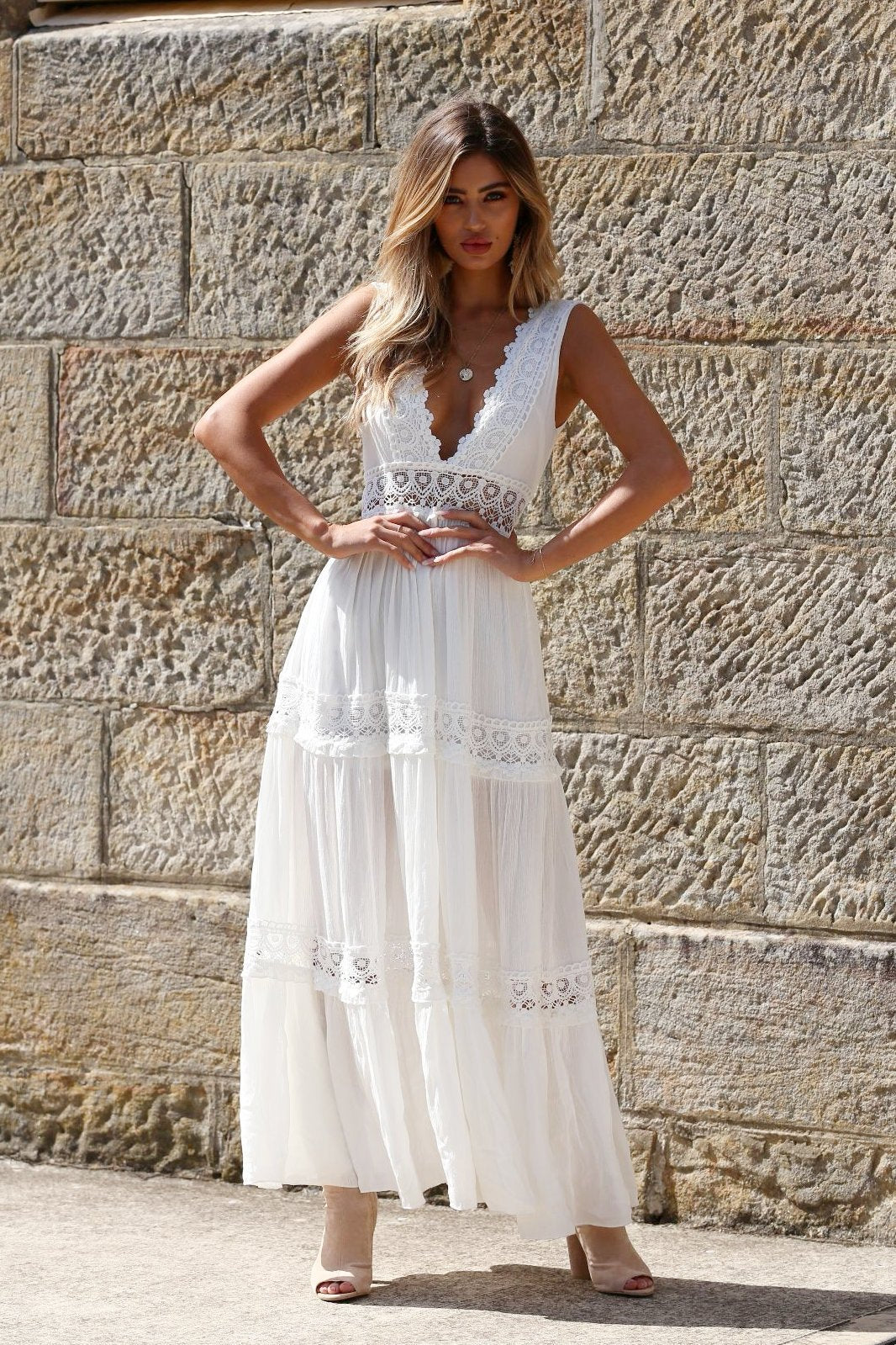 Zion Maxi Dress - White
