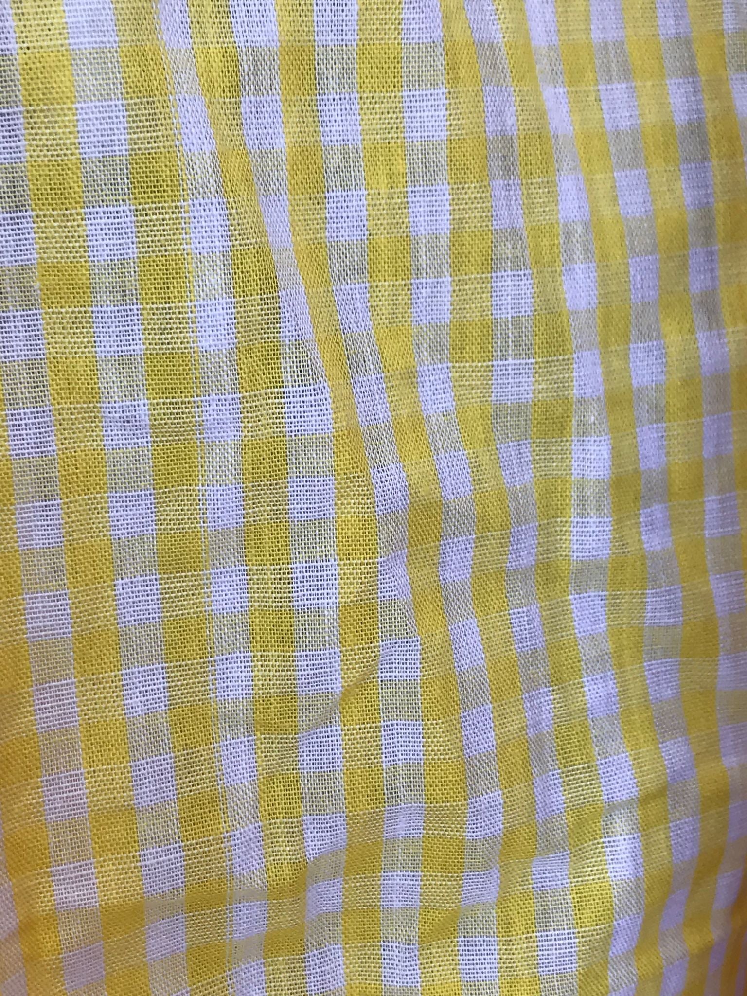 Neon Valley Wrap Dress - Yellow Gingham