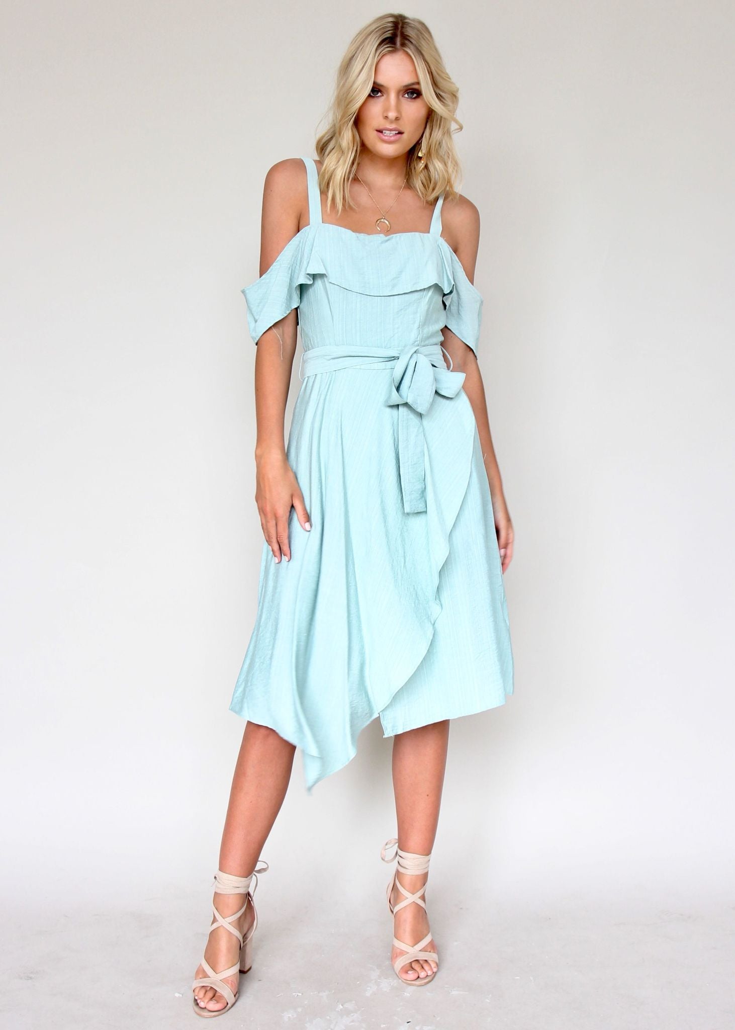 Call On You Midi Dress - Pistachio