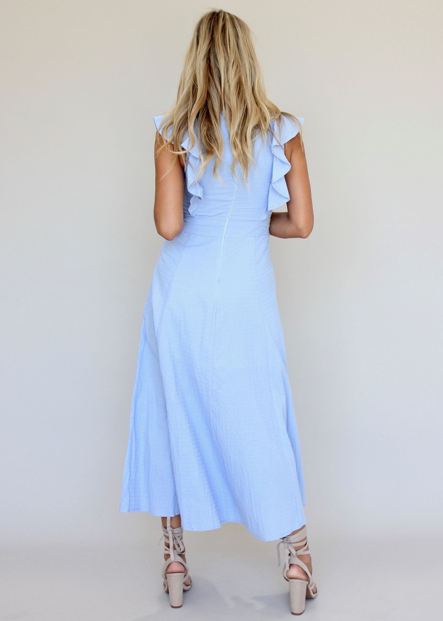 Body Of Work Maxi Dress - Steel Blue