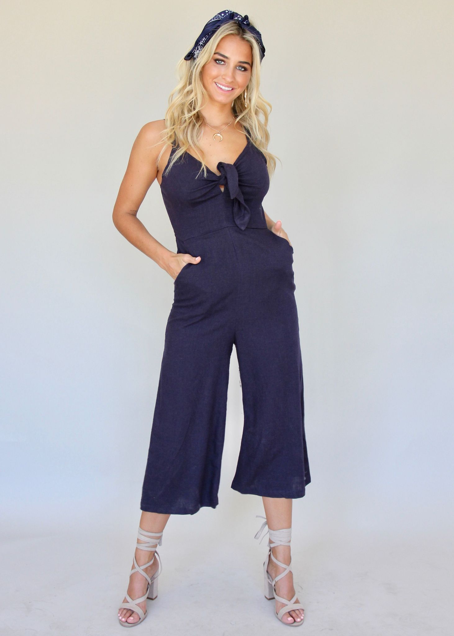 Costa Brava Pantsuit - Navy