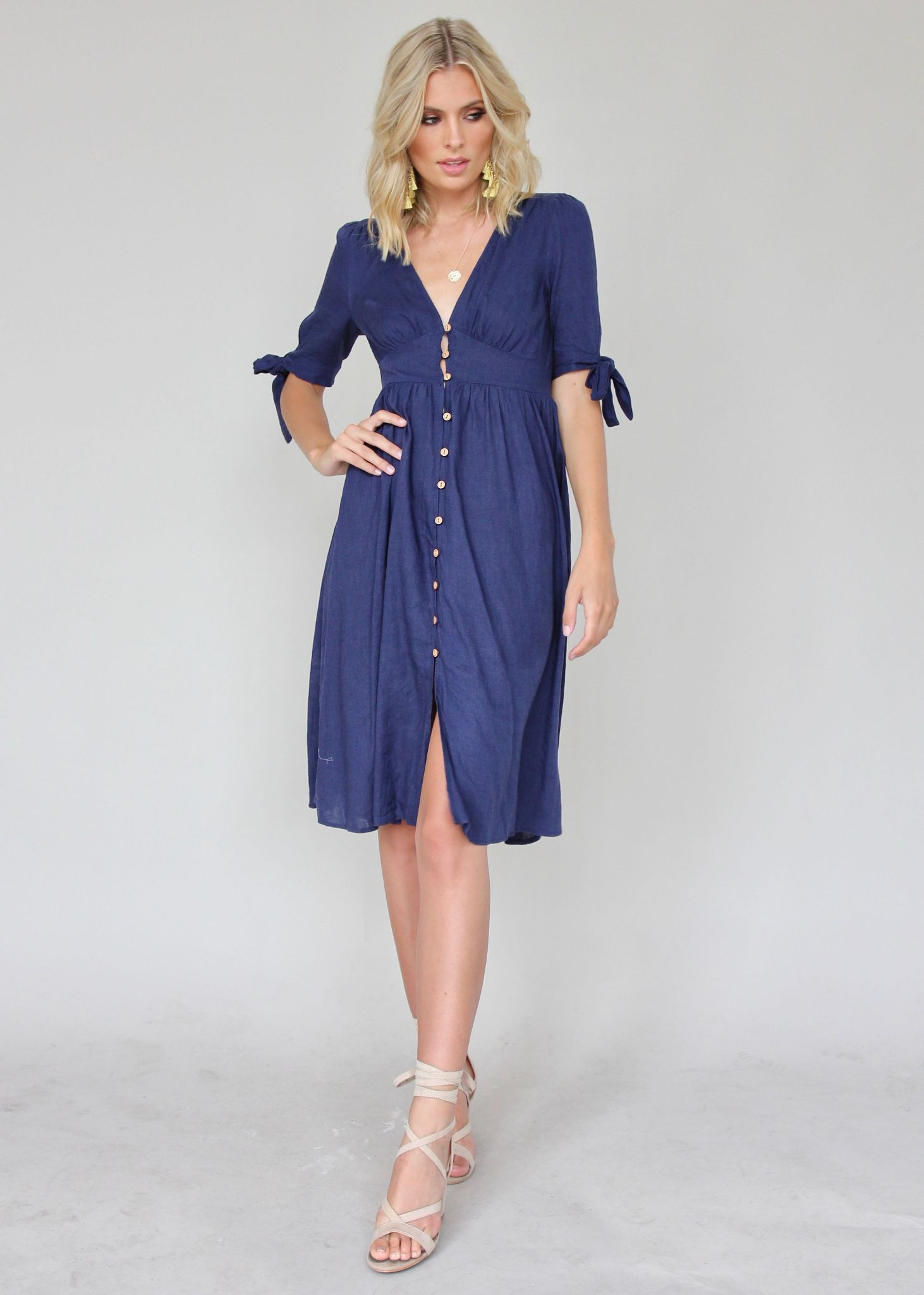 Future Forever Midi Dress - Navy