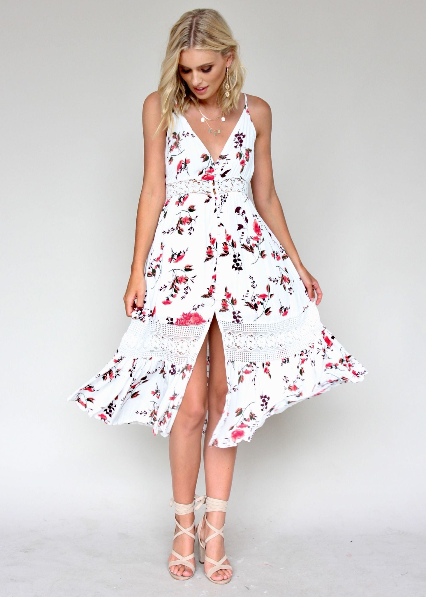 About The Weekend Midi Dress - Aster