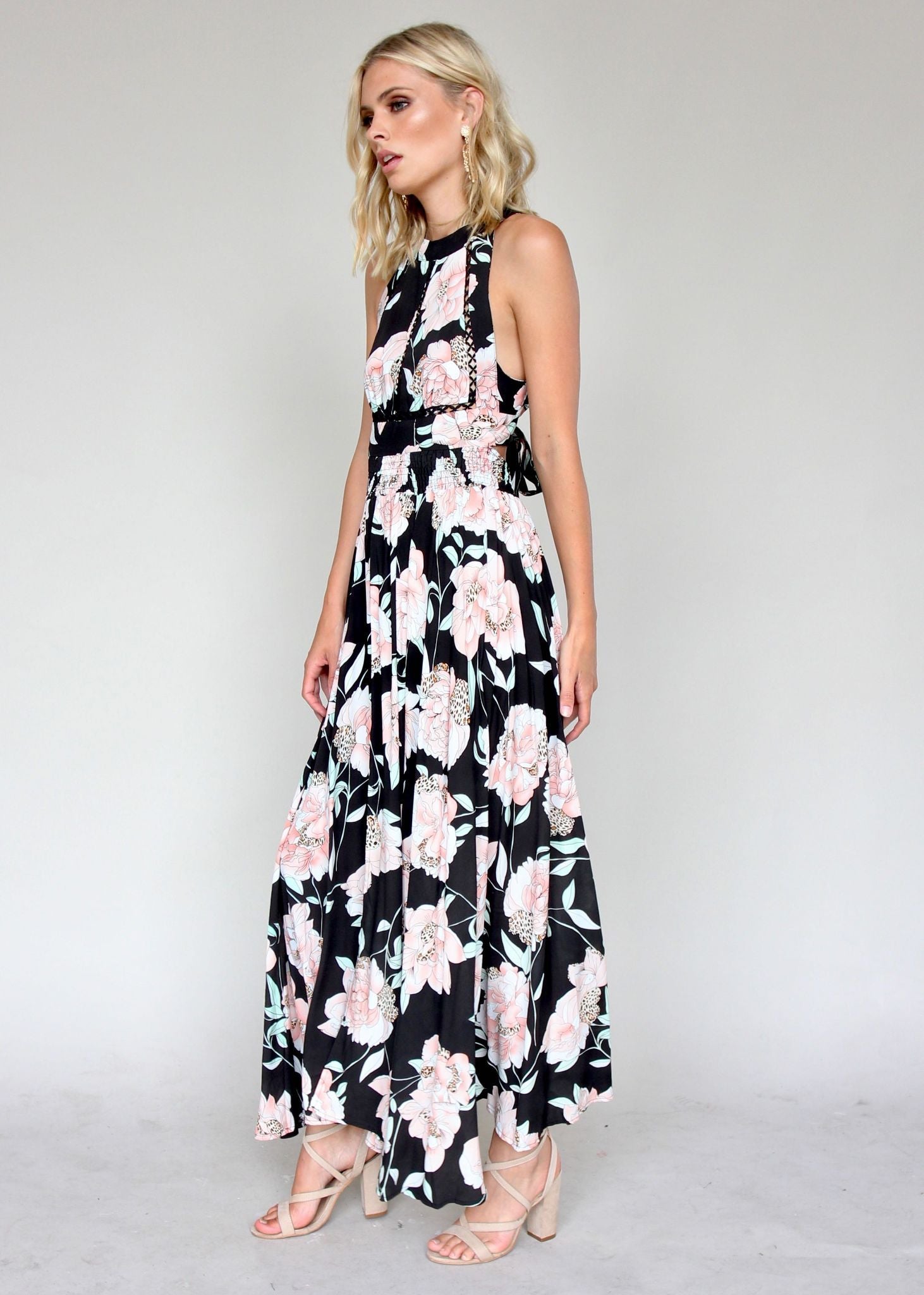 Break Of Dawn Maxi - Peach Wildflower