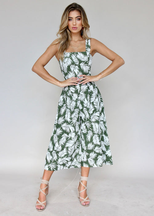Wild Fields Pantsuit - Green Palms