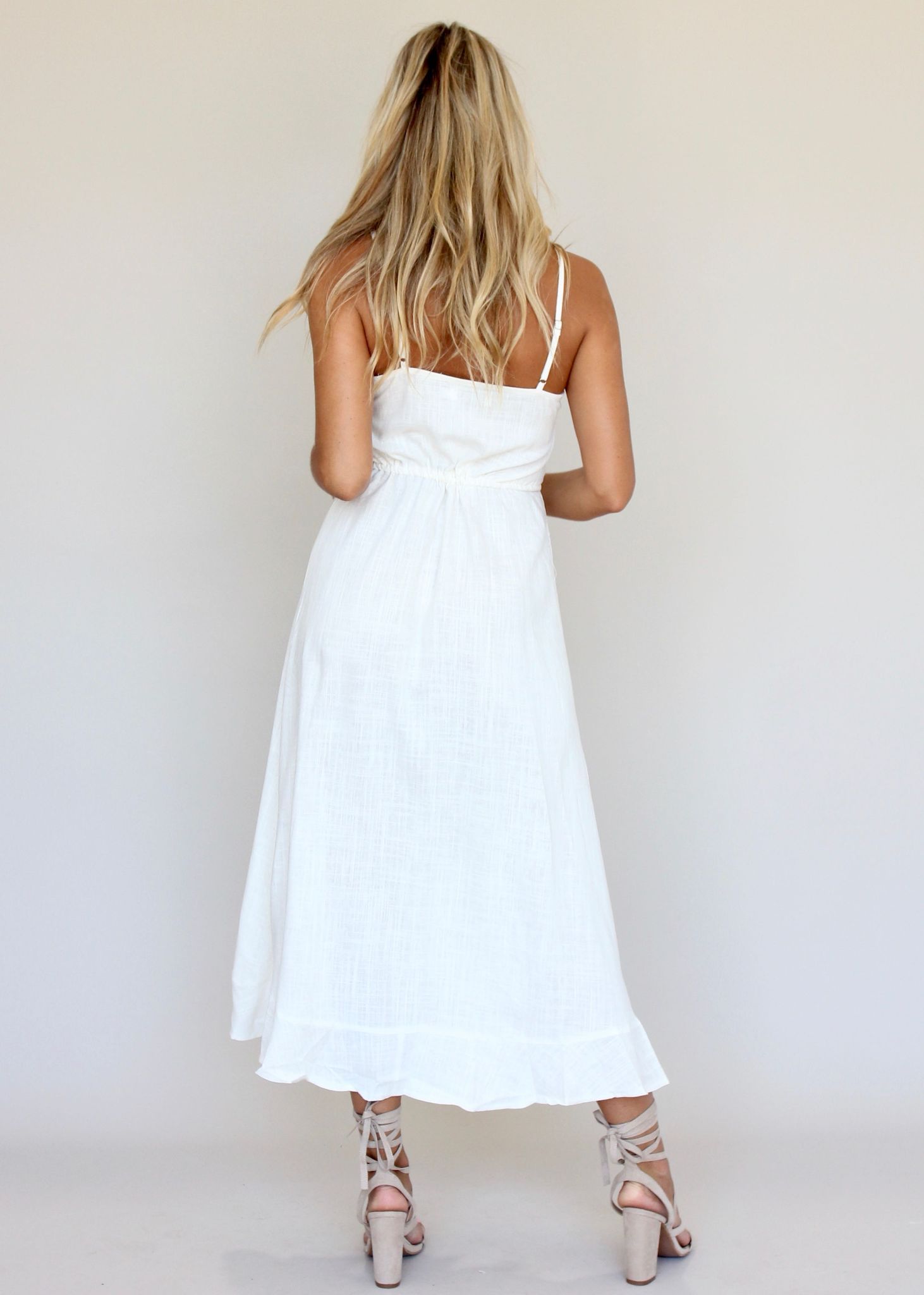 Dreamy Ways Midi Dress - White