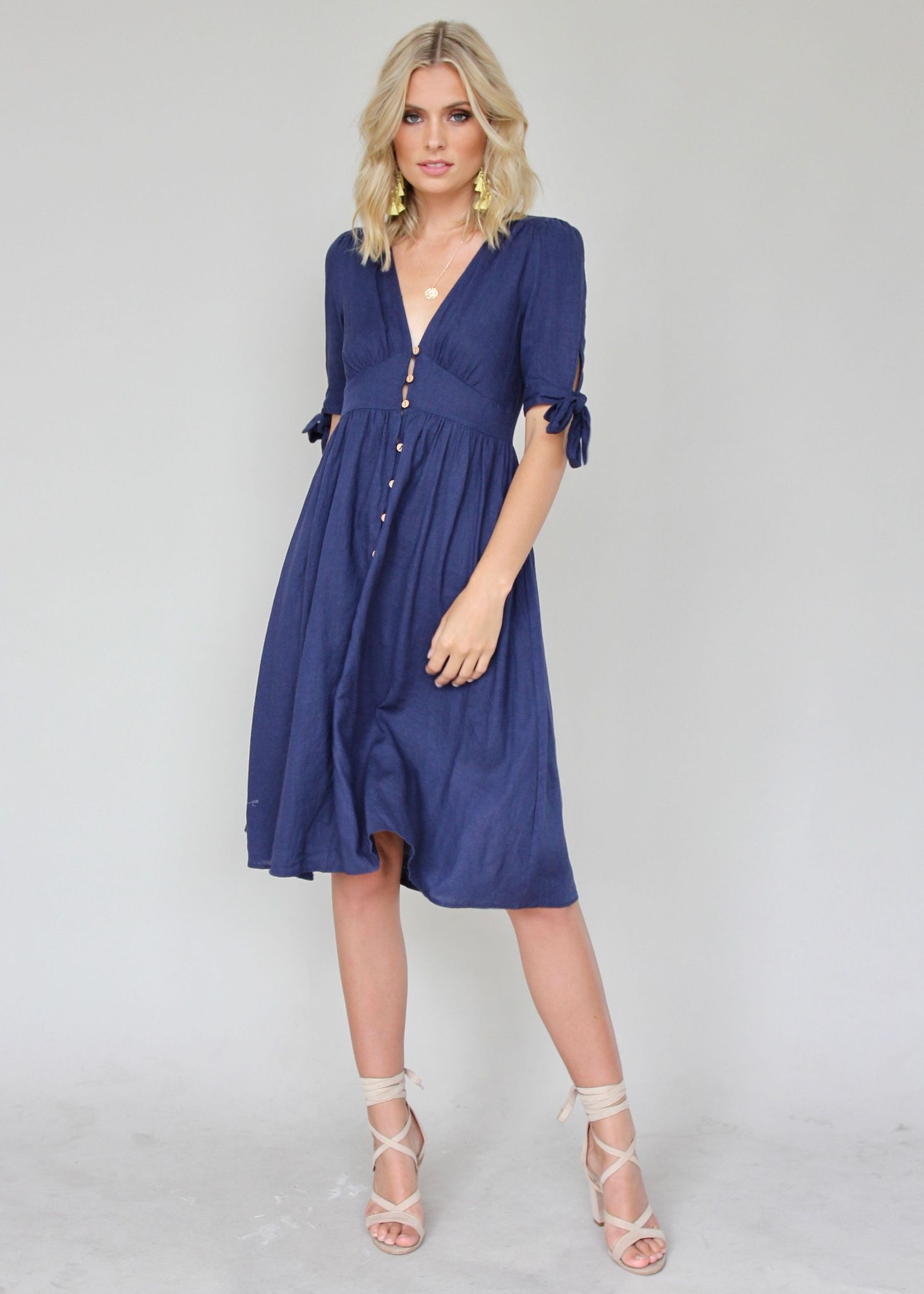 Future Forever Midi Dress - Navy