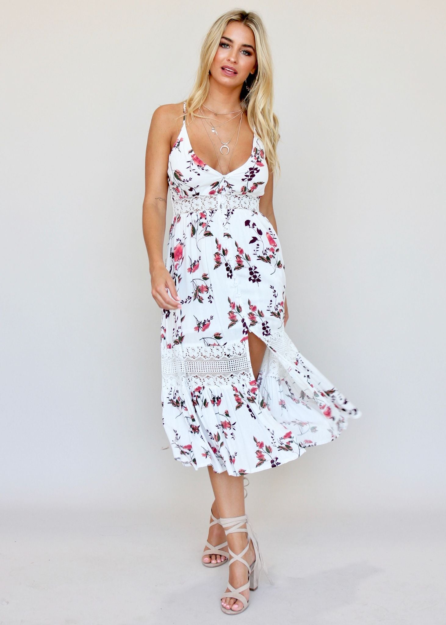 About The Weekend Midi Dress - Aster