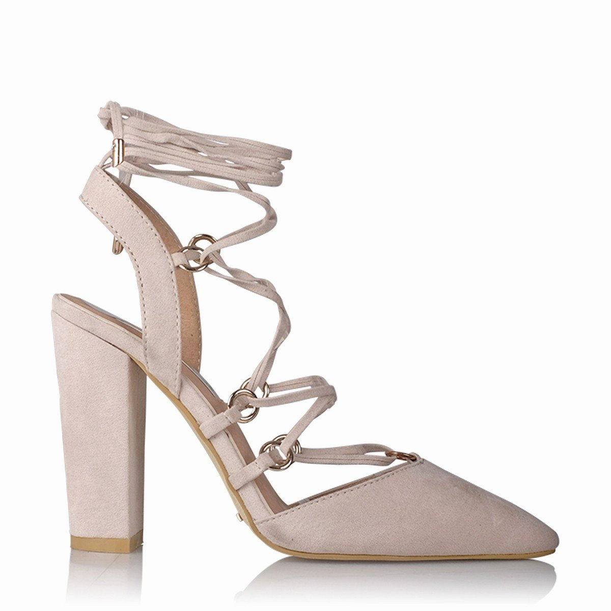 Billini - Alba Heels - Nude Suede