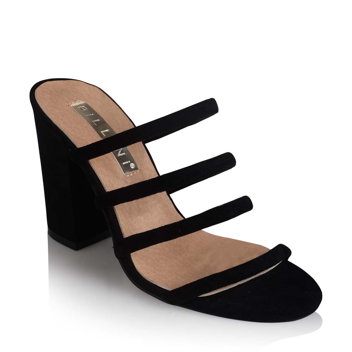 Billini - Navo Block Mule - Black Suede