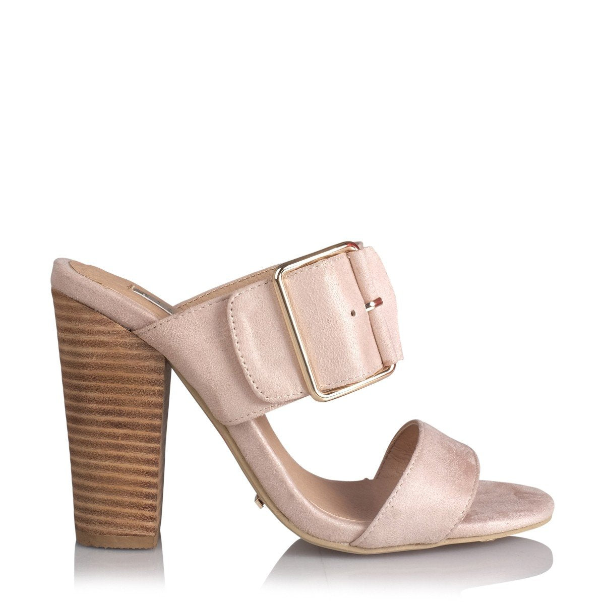 Billini - Plata Block Mule - Blush Suede